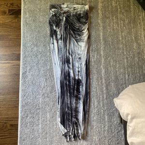 Helmet Lang Tie Die Maxi Skirt Size S